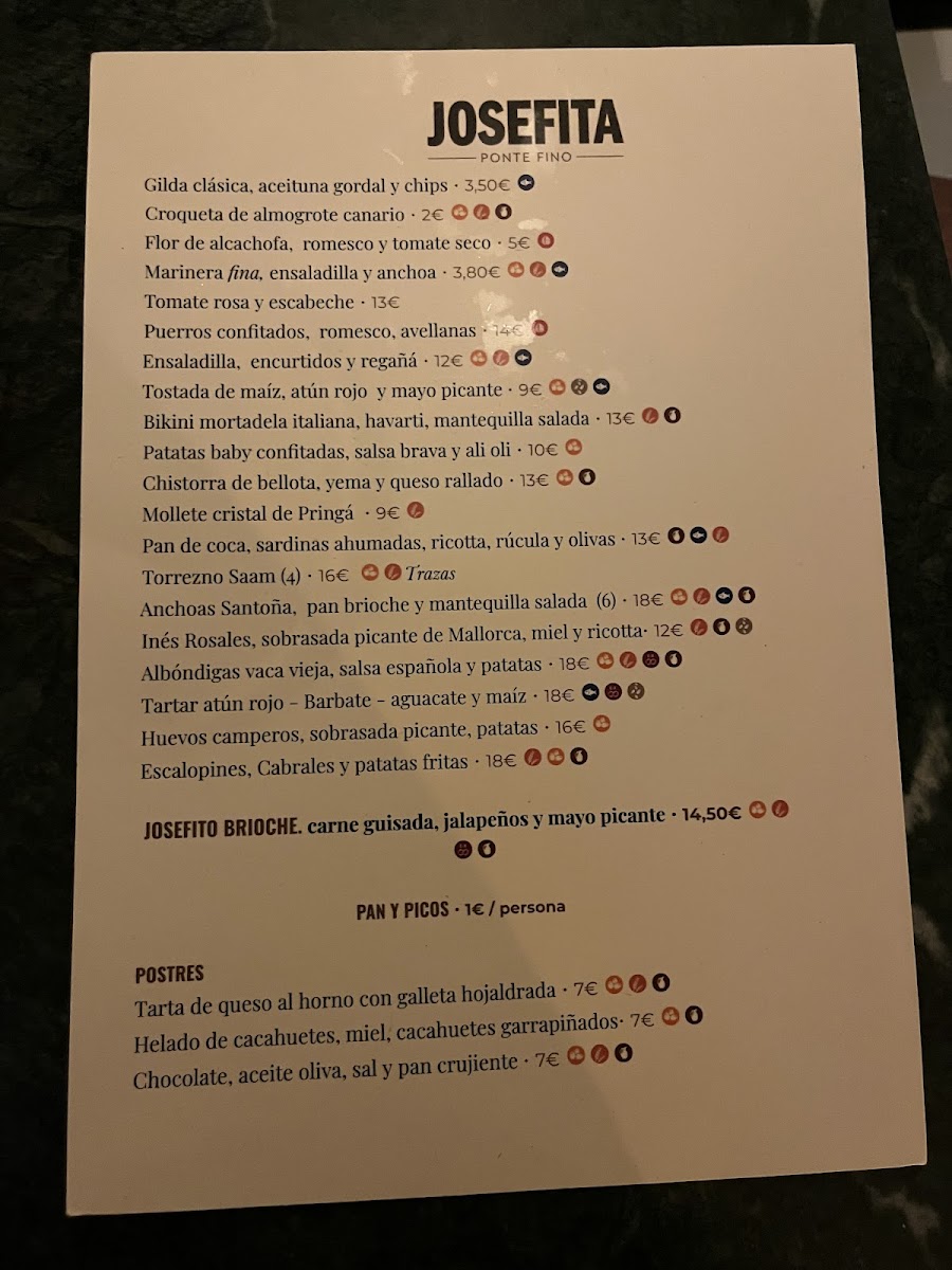 Menu Josefita Bar-7