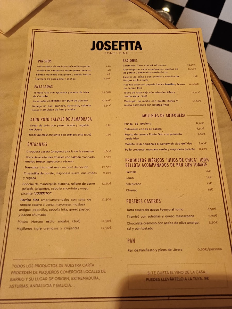 Menu Josefita Bar-9